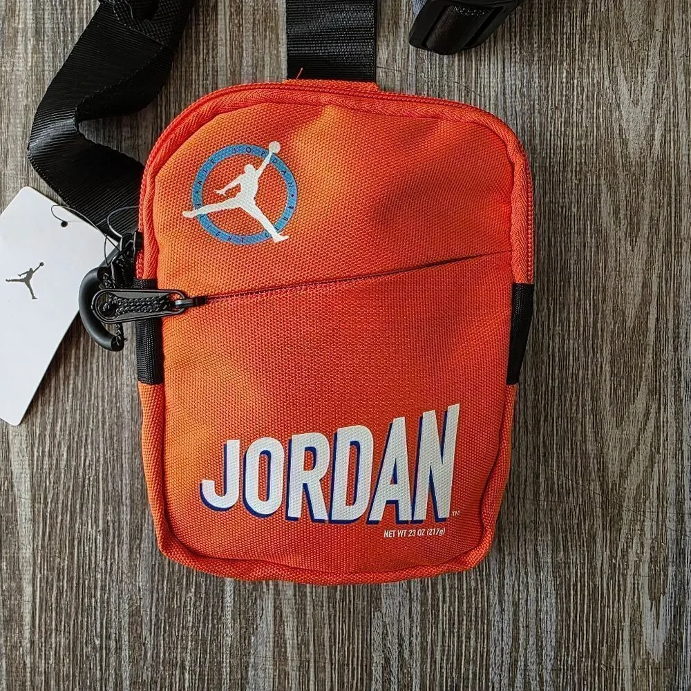 Air Jordan OG MVP Hip Bag Fanny Pack Orange Black Zippers Buckle Retro Brand New